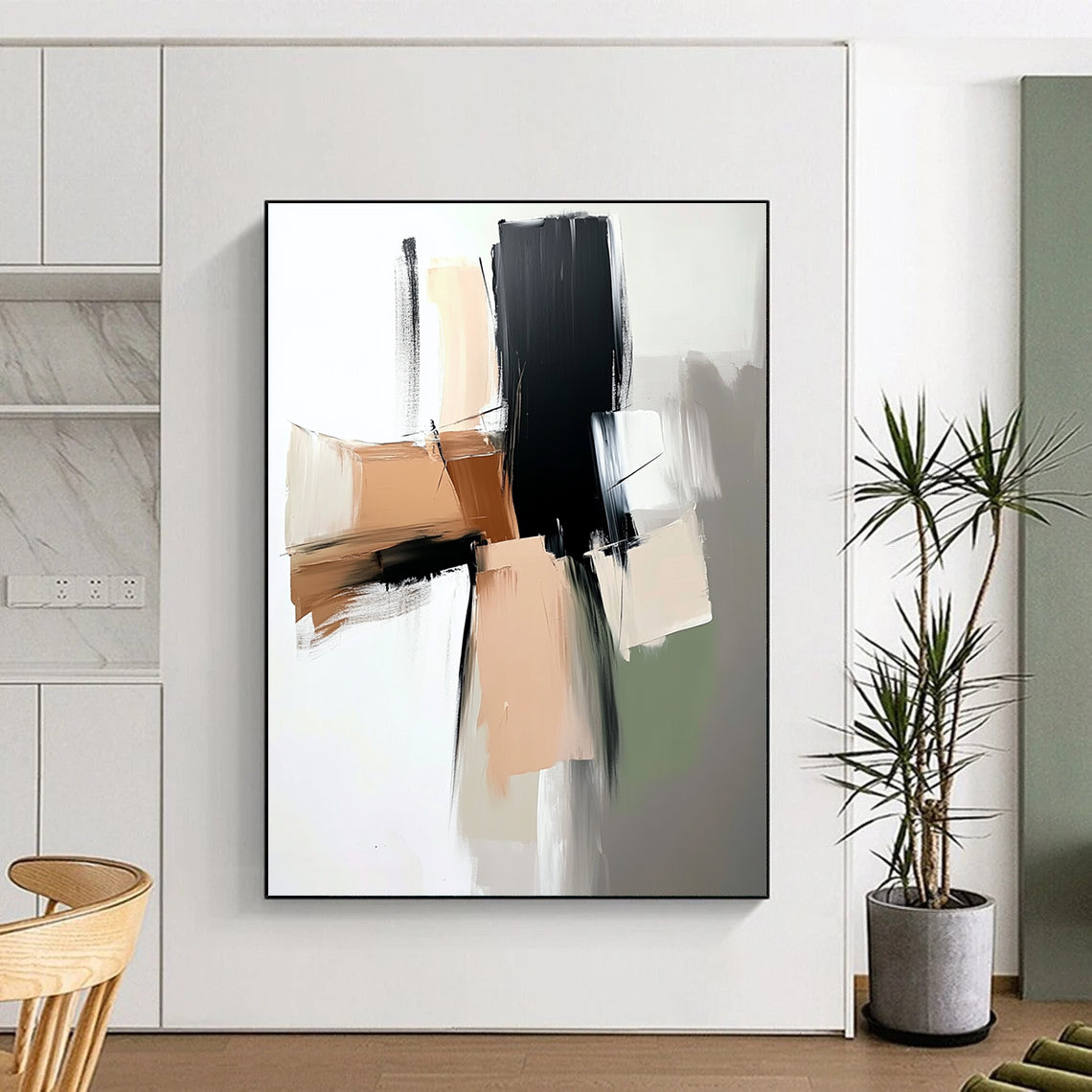 Neutral Tones Abstract Painting with Timeless Calm WINK756