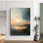 Soft Horizon - Tranquil Landscape Abstract Painting GAB0627