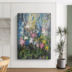 Floral Explosion Abstract Painting with Lush Abundance WINK198