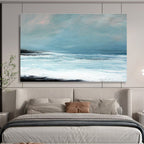 Calm Sea Abstract Minimalist Painting for Serene Spaces YHT031