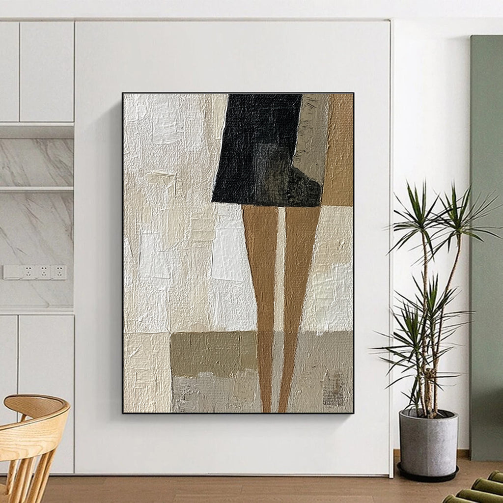 Abstract Figure Collage Abstract Painting for Bohemian - Style Dressing Rooms GAB1367