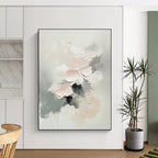 Pastel Abstract Flower Painting with Delicate Charm WINK766