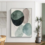 Earth Toned Abstract Shapes 3 Painting with Organic Calm WINK734