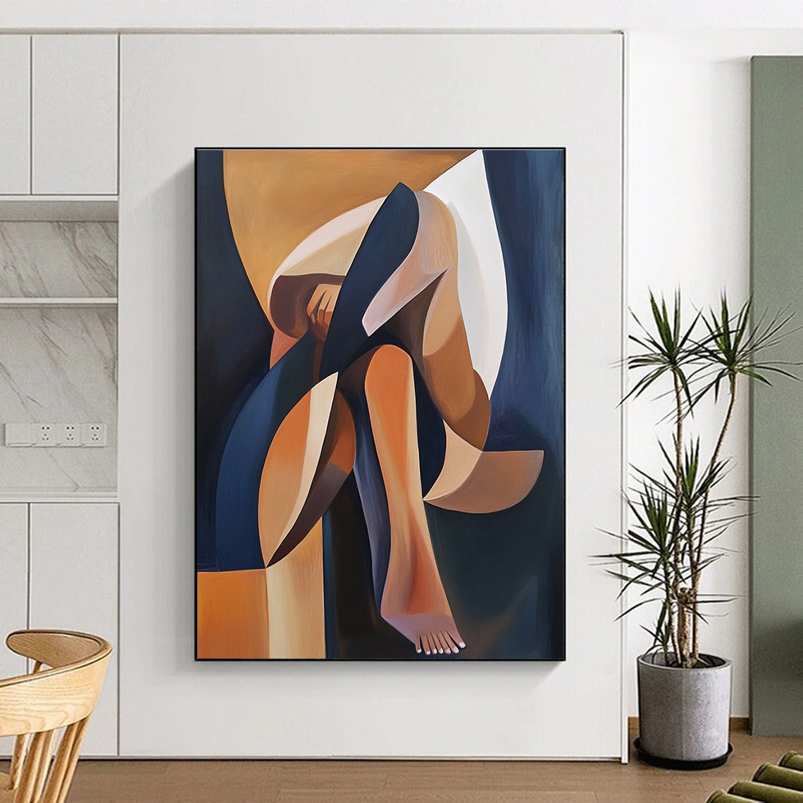 Abstract Figure Geometric Abstract Painting for Art - Centric Spaces GAB1418