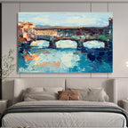 Ancient Bridge Abstract Painting for European - Style Restaurants YHT430