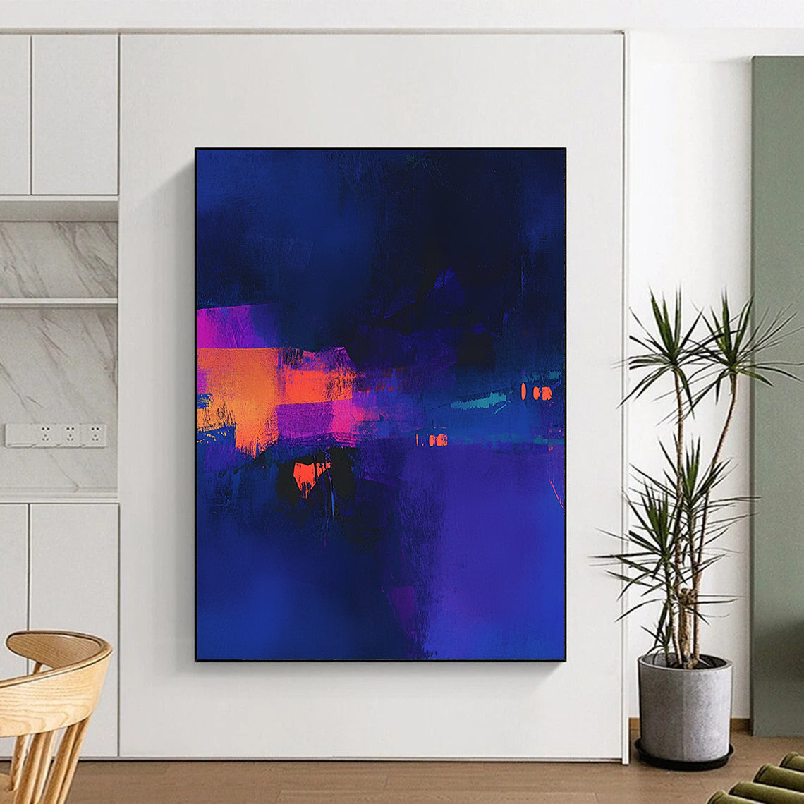 Neon Colored Abstract Painting with Vibrant Night WINK747
