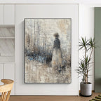 Figure in Forest Abstract - Introspective Nature Art GAB0542
