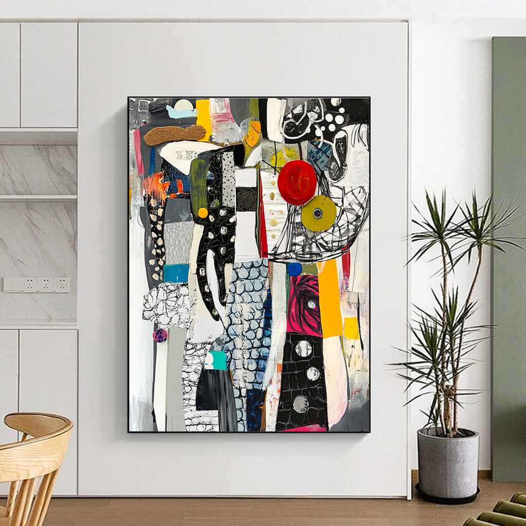 Mixed - Media Abstract Painting for Contemporary Art Galleries GAB1056