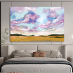 Dreamy Sky Abstract Painting for Bohemian Homes YHT149