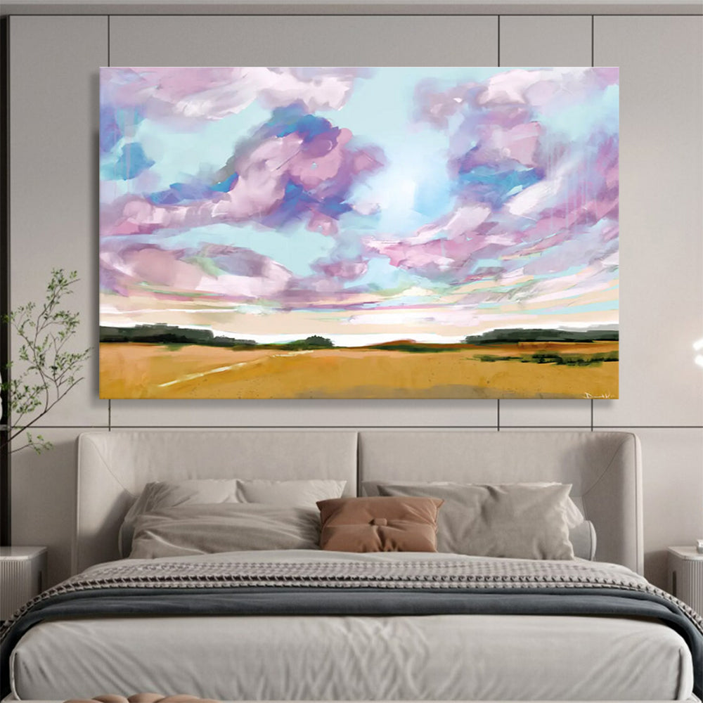 Dreamy Sky Abstract Painting for Bohemian Homes YHT149