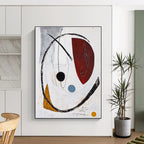 Circular Abstract Composition Painting for Modern Gallery Corridors GAB1246