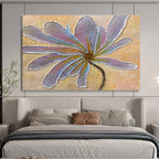 Textured Flower Abstract Painting for Charming Garden - Facing Cafes YHT346