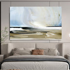Coastal Abstract Painting for Beachfront Retreats YHT116