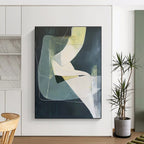 Geometric Shape Blend Abstract Painting for Modern Offices GAB1106
