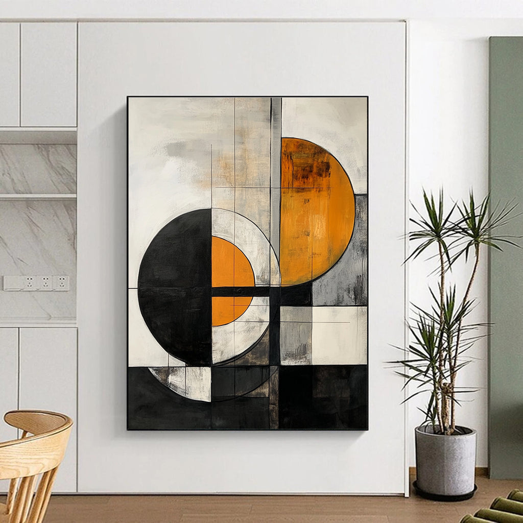 Overlapping Circle Abstract - Symmetrical Abstract Painting GAB0659