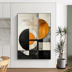 Overlapping Circle Abstract - Symmetrical Abstract Painting GAB0659
