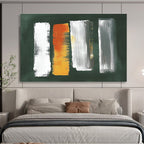 Brushstroke Abstract on Green Background ABS087