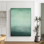 Green - Gradient Abstract Painting with Subtle Transitions WINK871