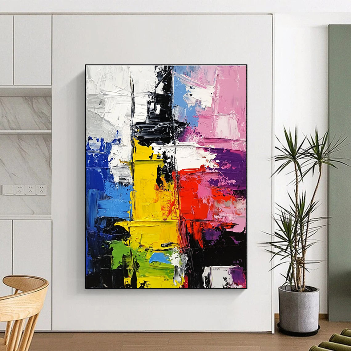 Colorful Block Abstract 2 Painting with Dynamic Layers WINK733