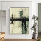 Textured Geometric Abstract Painting for Industrial - Styled Lofts GAB1127