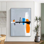 Abstract with Pumpkin Artistic Composition Abstract Painting GAB0210
