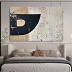 Distressed Black and Beige - Rustic Modernity ABS030