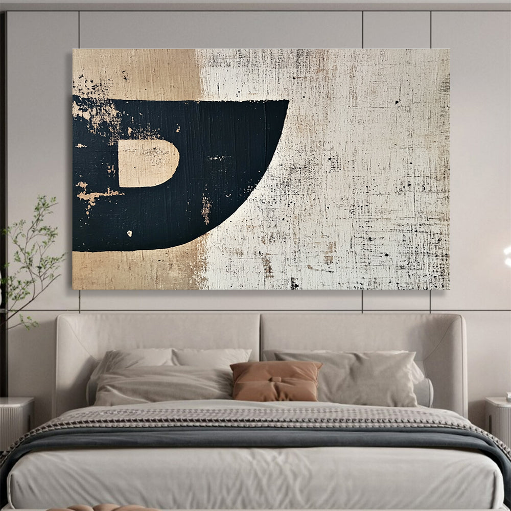 Distressed Black and Beige - Rustic Modernity ABS030