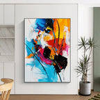 Colorful Abstract Energy Painting for Dynamic Offices GAB0760