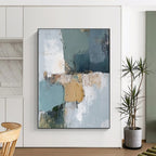 Muted Tones Abstract Painting with Subtle Sophistication WINK753