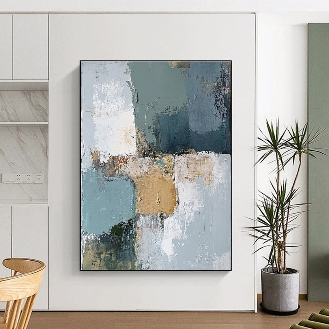 Muted Tones Abstract Painting with Subtle Sophistication WINK753