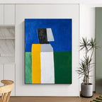 Color Block Figure Geometric Abstract Painting GAB0256