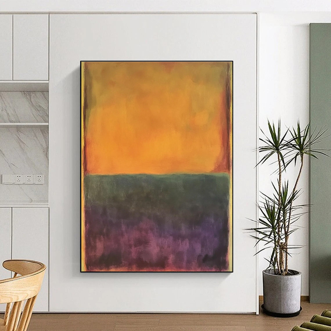Color - Block Abstract Painting with Soft Gradients WINK837