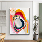Colorful Layered Abstract Painting for Artistic Playrooms GAB0743