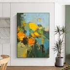 Abstract Floral Bouquet Painting with Vivid Colors WINK614