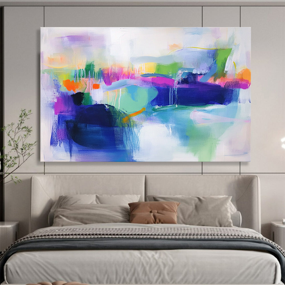 Colorful Abstract Mosaic Painting with Vibrant, Playful Combinations ABS493