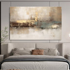 Earth - Toned Abstract Painting for Timeless Interiors YHT069