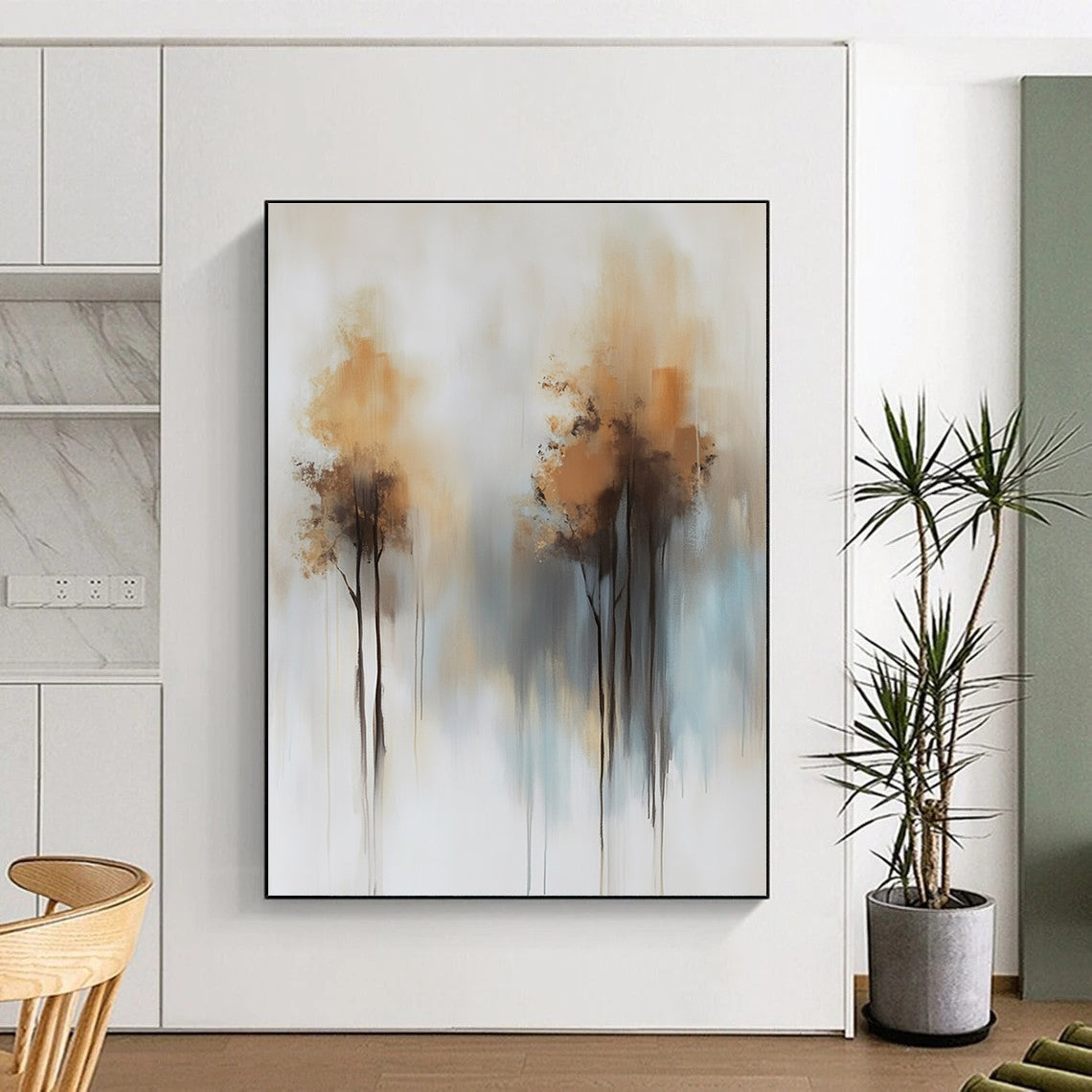 Abstract Tree Landscape Painting for Modern Country Home Interiors GAB1173