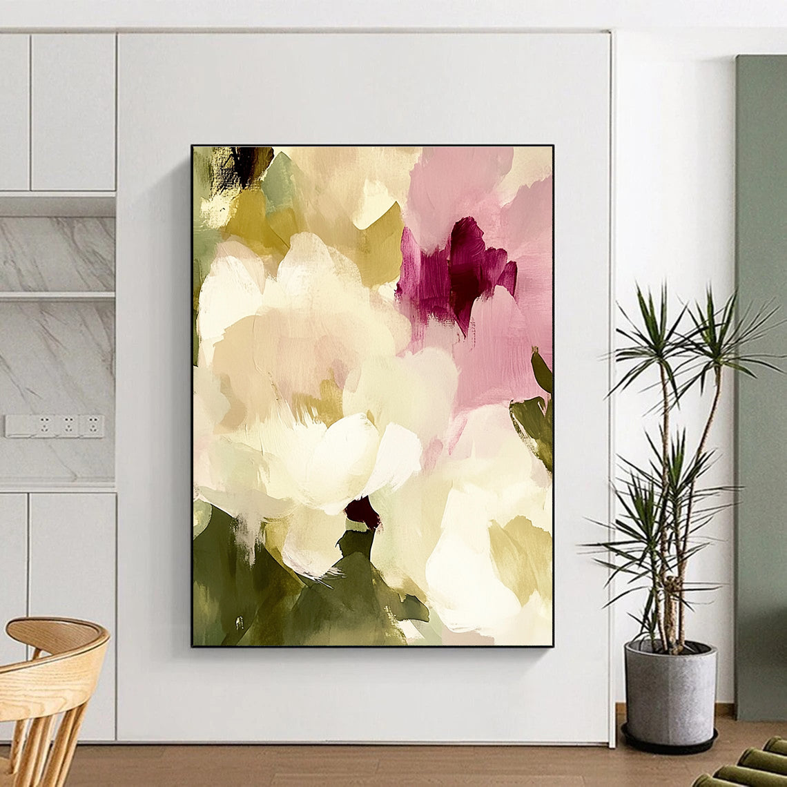 Blended Floral Abstract - Dreamy Color - Block Floral Art GAB0494