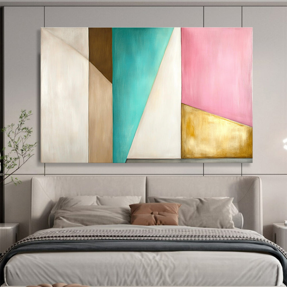 Geometric Color - Block Abstract  Chic Modern Harmony ABS078