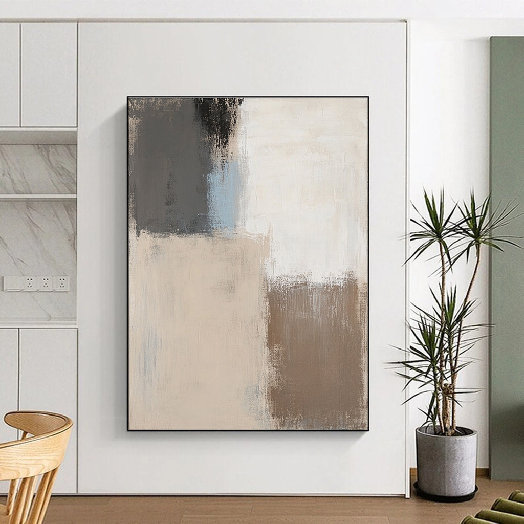 Neutral Toned Abstract Painting with Subtle Depth WINK702