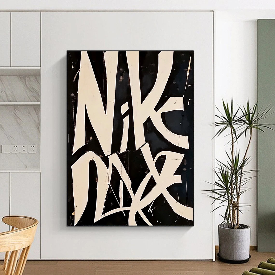 Nike - Inspired Graffiti Bold Brand - Themed Abstract Painting GAB0290
