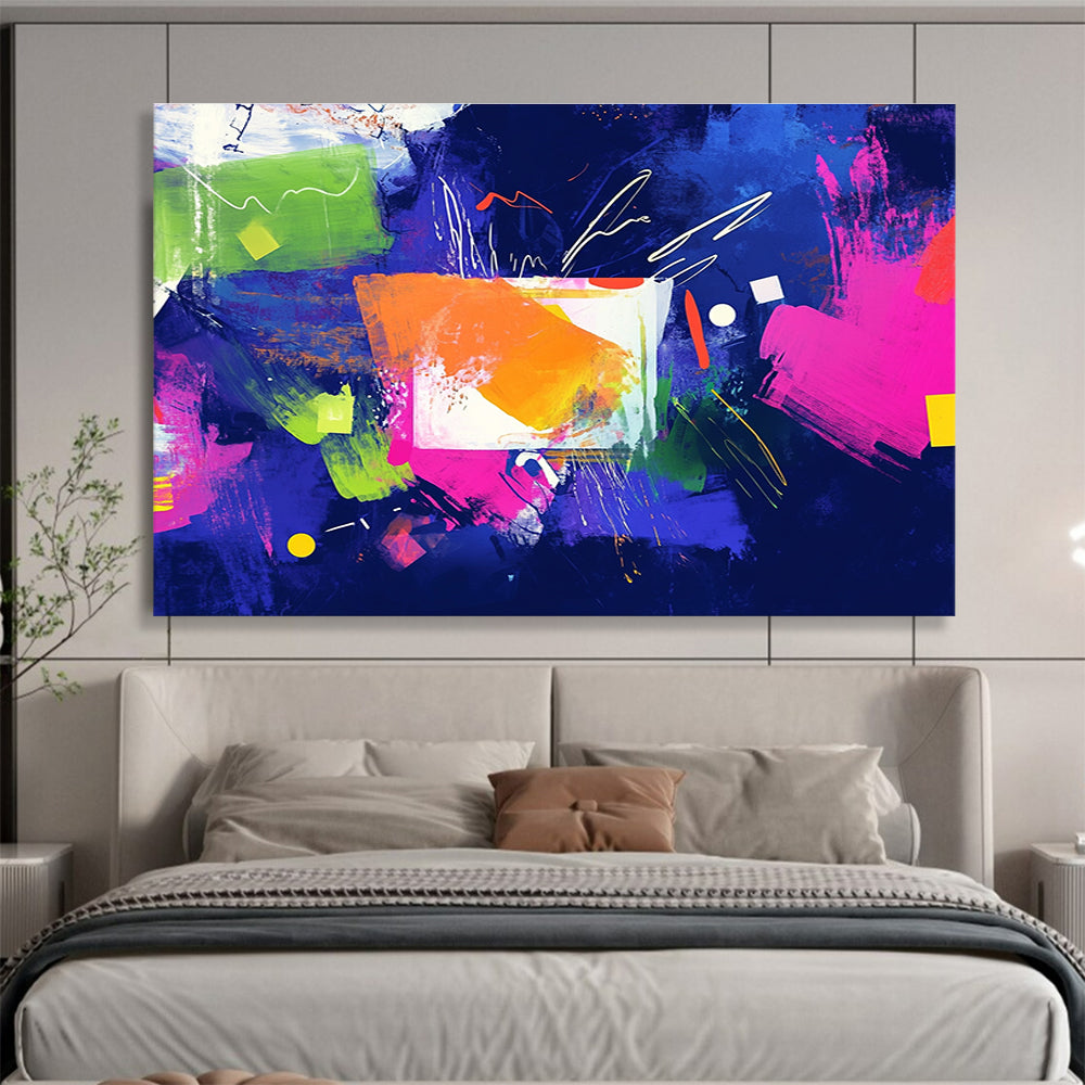 Vibrant Color Block Abstract  Bold and Energetic ABS052