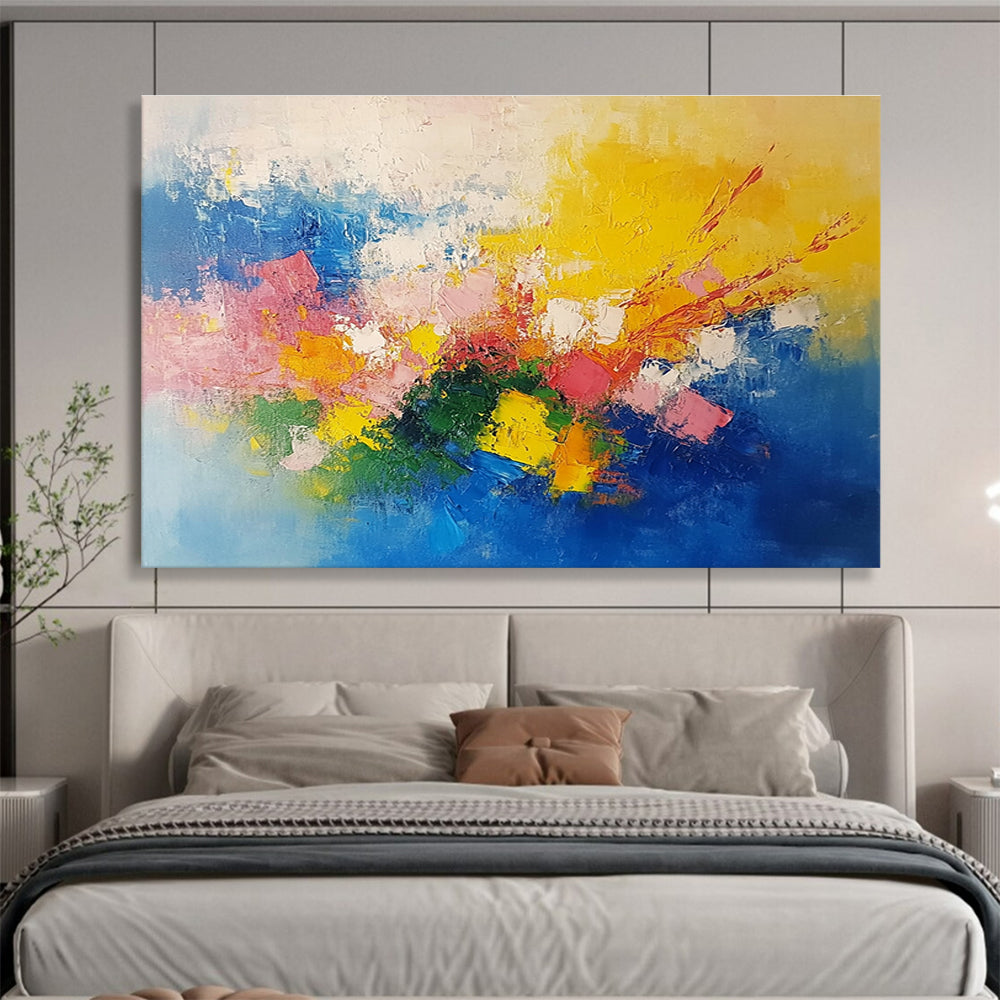 Explosive Color with Dynamic Composition Abstract Painting ABS349