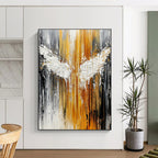 Winged Abstract - Symbolic Abstract Painting GAB0634