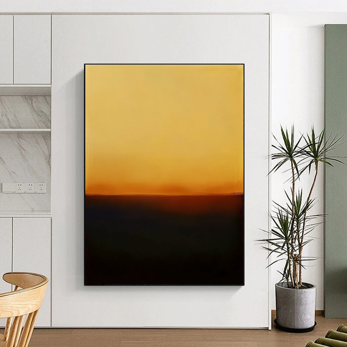 Gradient Color Field Abstract Painting for Serene - Styled Spas GAB1099