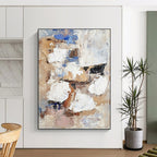 Earth Toned Abstract Painting with Organic Warmth WINK763