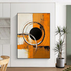 Dynamic Circular Art Abstract Painting for Modern Corporate Spaces GAB1399