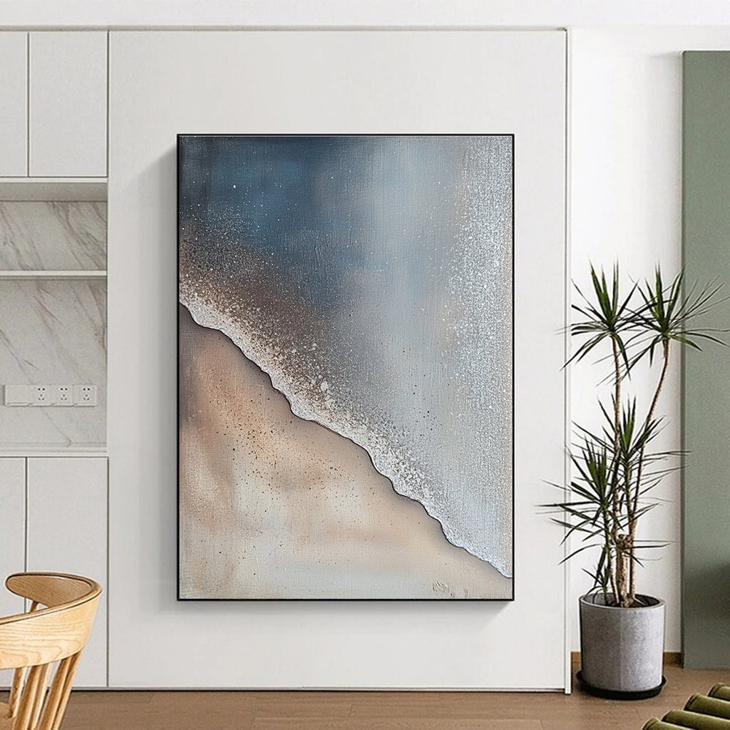 Textured Beach Abstract Painting for Coastal Homes GAB0723