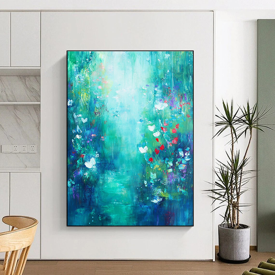 Enchanted Forest Path Painting of Magical Wilderness GAB0156