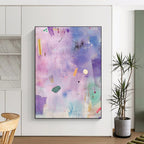Purple and Pink Abstract Dreamy Abstract Painting GAB0366
